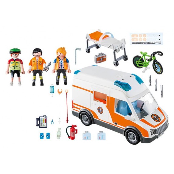 AMBULANCIA CON LUCES PLAYMOBIL