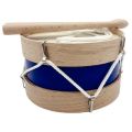 TAMBOR MADERA PIEL AZUL 17X11CM TAMBORRADA