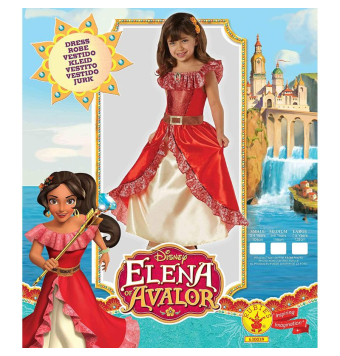 Disfraz Elena de Avalor Deluxe Disney Infantil Talla 3 a 4 años