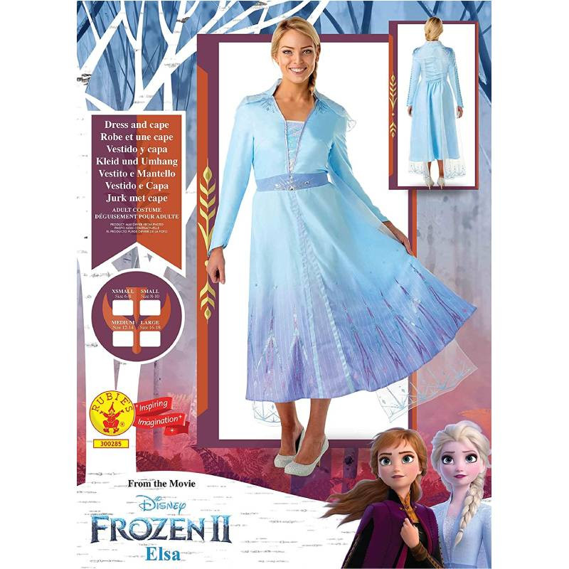 Disney Oficial - Disfraz Elsa Frozen Mujer Vestido de Viaje, Disfraz Frozen  Adulto En Talla M : : Juguetes y juegos