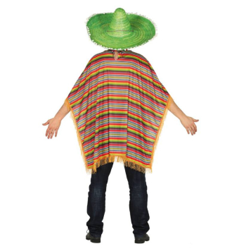 Disfraz Mejicano Poncho Adulto