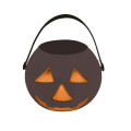 Cesta Calabaza Negra 15cm Cesta Calabaza Negra 15cm