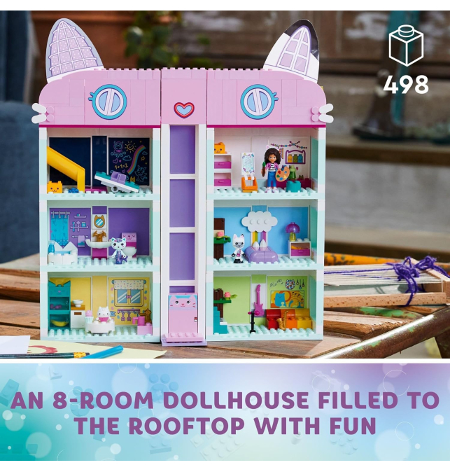  Gabby's Dollhouse, Casa de Muñecas de Gabby 20 cm, 6060430,  Juguetes Niños 3 años +: Juguetes y juegos