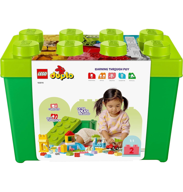 LEGO Duplo Caja de Ladrillos, Juego Educativo para Bebés de 18 Meses, Set  de Construcción con