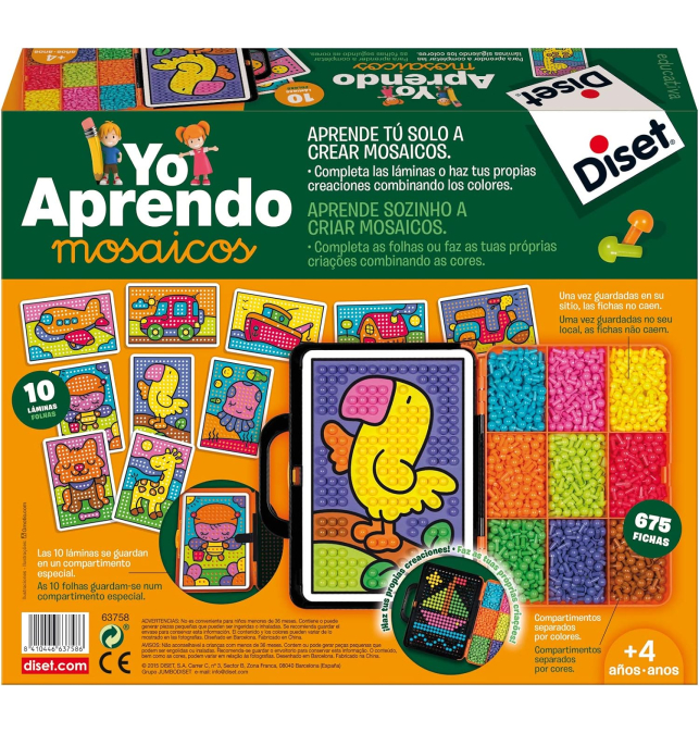 Juego educativo a partir de 4 años Yo aprendo Mosaicos Diset (78102)