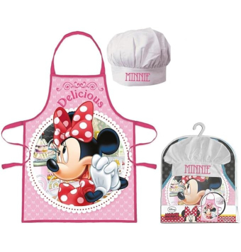 SET DELANTAL Y GORRO MINNIE