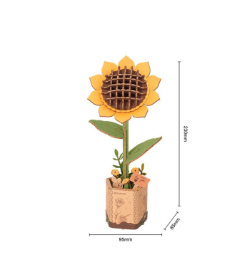 PUZZLE  FLOR SUNFLOWER 3D