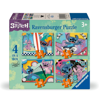 PUZZLE 4 EN 1  DISNEY STITCH
