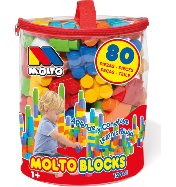 BOLSA 80 BLOQUES PREESCOLAR