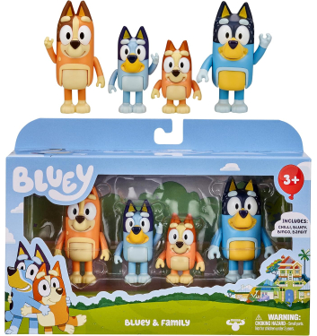 PACK CUATRO FIGURAS BLUEY