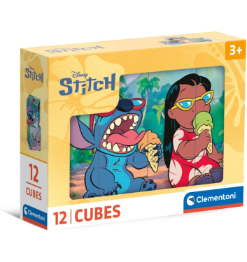 PUZZLE  DOCE CUBOS  STITCH