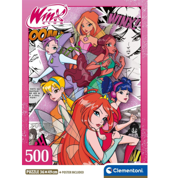 PUZZLE 500 PIEZAS COMPACT WINX