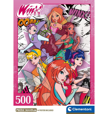 PUZZLE 500 PIEZAS COMPACT WINX
