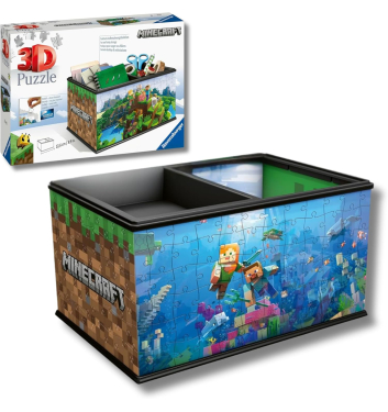 PUZZLE 3D CAJA MINECRAFT