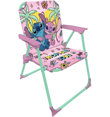 SILLA PLEGABLE  STITCH ROSA