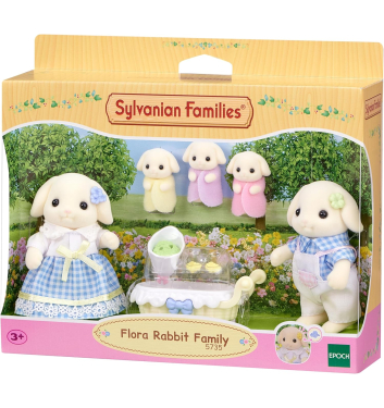 FAMILIA CONEJO FLORA SYLVANIAN