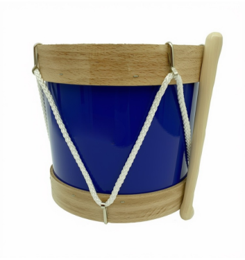 TAMBOR MADERA PIEL AZUL...